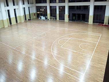 篮球馆运动木地板的施工方案