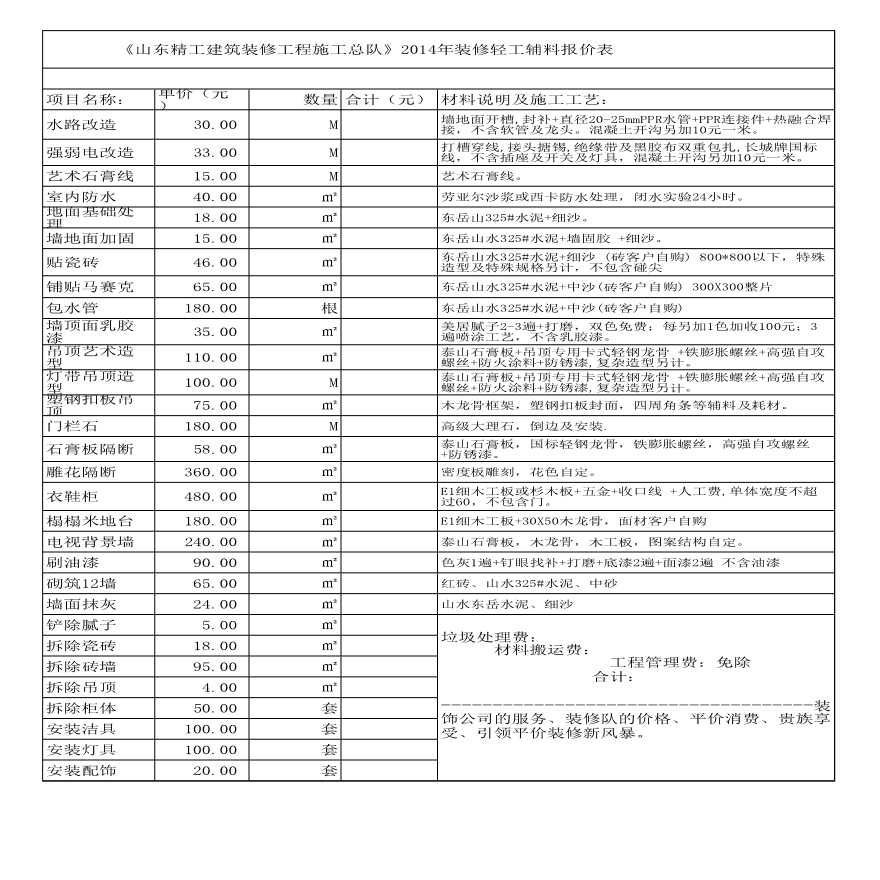 客户预算匹配表_预算定额表中带括号的数字是_装修预算表