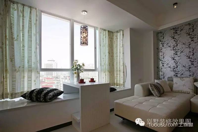 飘窗装修效果图_客厅带飘窗装修效果图片大全_卧室飘窗装修效果图