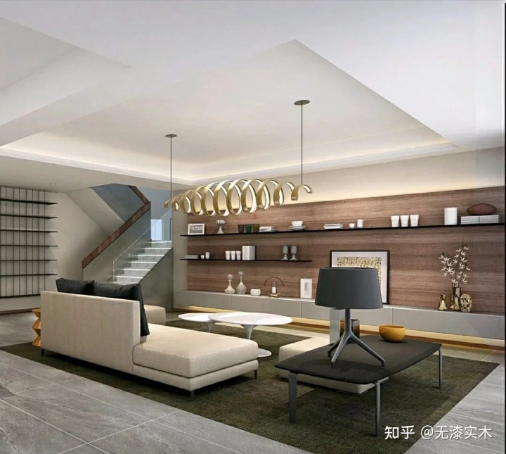现代风格装修_现代田园风格装修效果图_现代简约风格别墅中空客厅装修效果图