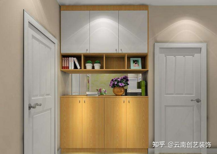 现代玄关装修效果图片_玄关装修效果图_无玄关入户门装修效果