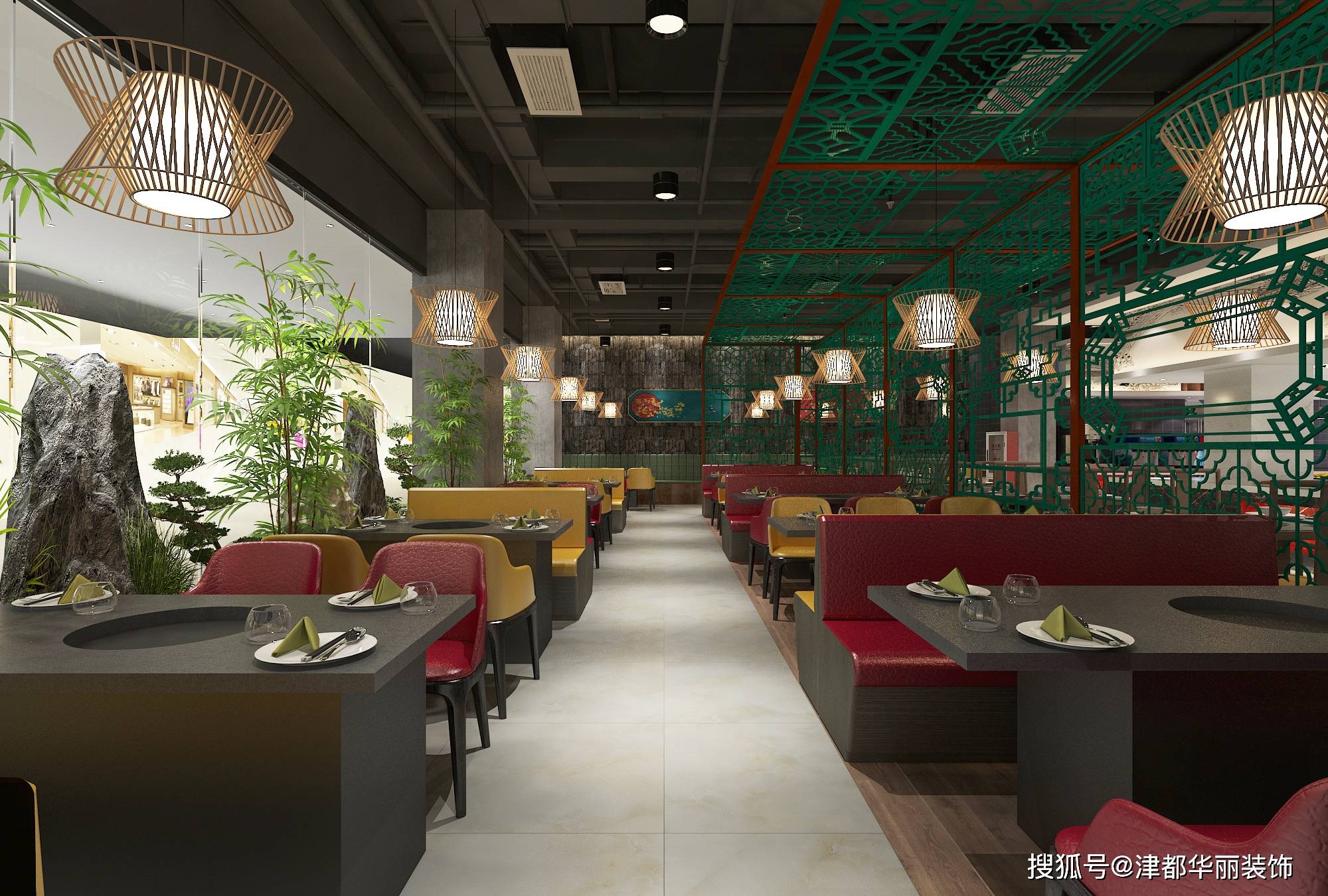 化妆品店装修效果图片_驼背火锅装修效果_火锅店装修效果图