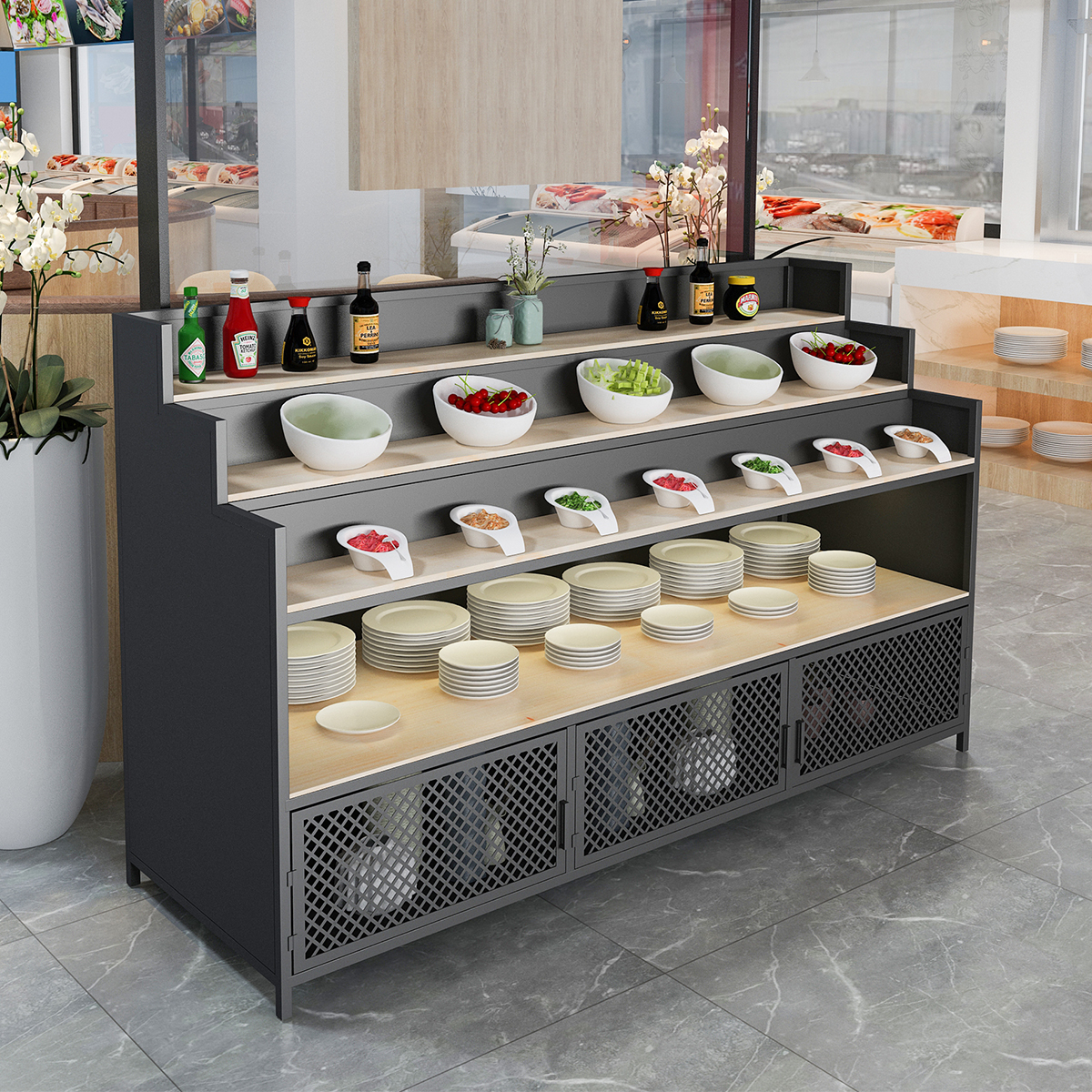 火锅店装修效果图_烤肉火锅一体店装修_饰品店装修效果
