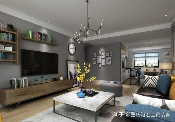 客厅现代简约风格装修效果图_别墅现代简约风格装修_现代装修风格