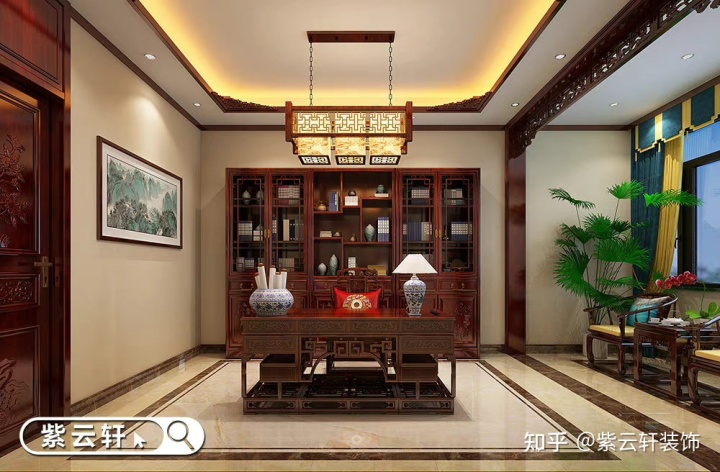 中式装修效果图_中式客厅装修效果图片_大厅中式装修效果图片
