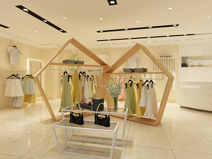 女装店装修_女装鞋包一体店装修_女装实体店装修