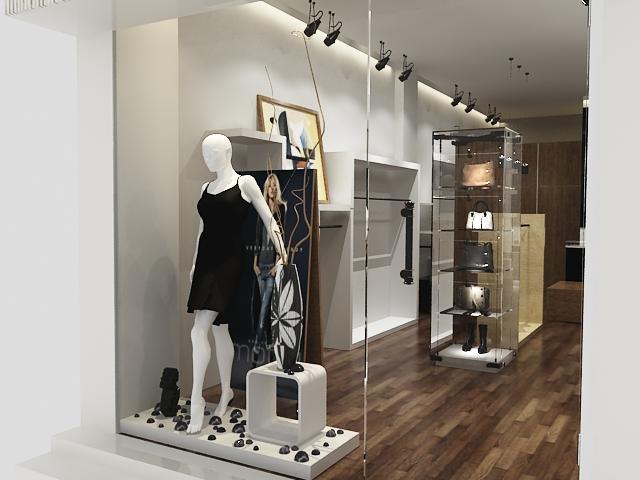 女装实体店装修效果图_女装店装修_女装网红店装修图片