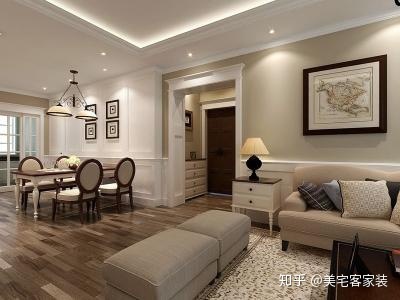 浪漫舒适的简欧客厅装修效果图