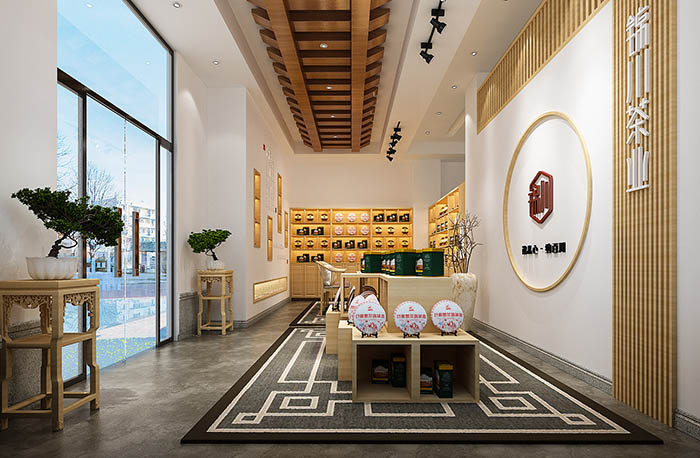 郑州茶叶店装修设计之功能区域划分—茶叶店装修公司
