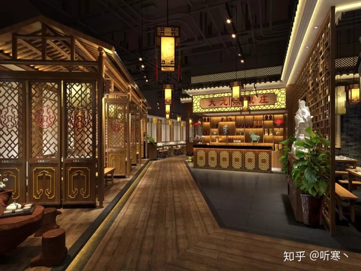 中式餐厅厨房装修效果图_中式餐厅装修效果图_厨房与餐厅隔断中式装修效果图