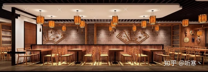 中式餐厅厨房装修效果图_厨房与餐厅隔断中式装修效果图_中式餐厅装修效果图