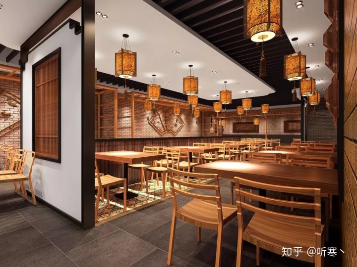 中式餐厅装修效果图_厨房与餐厅隔断中式装修效果图_中式餐厅厨房装修效果图