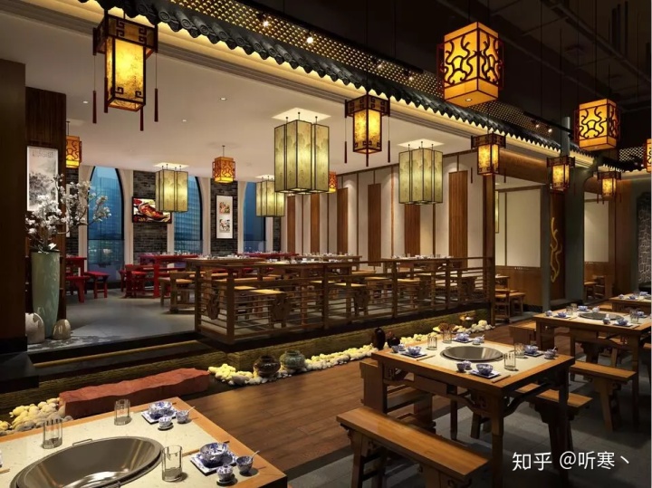 中式餐厅厨房装修效果图_厨房与餐厅隔断中式装修效果图_中式餐厅装修效果图
