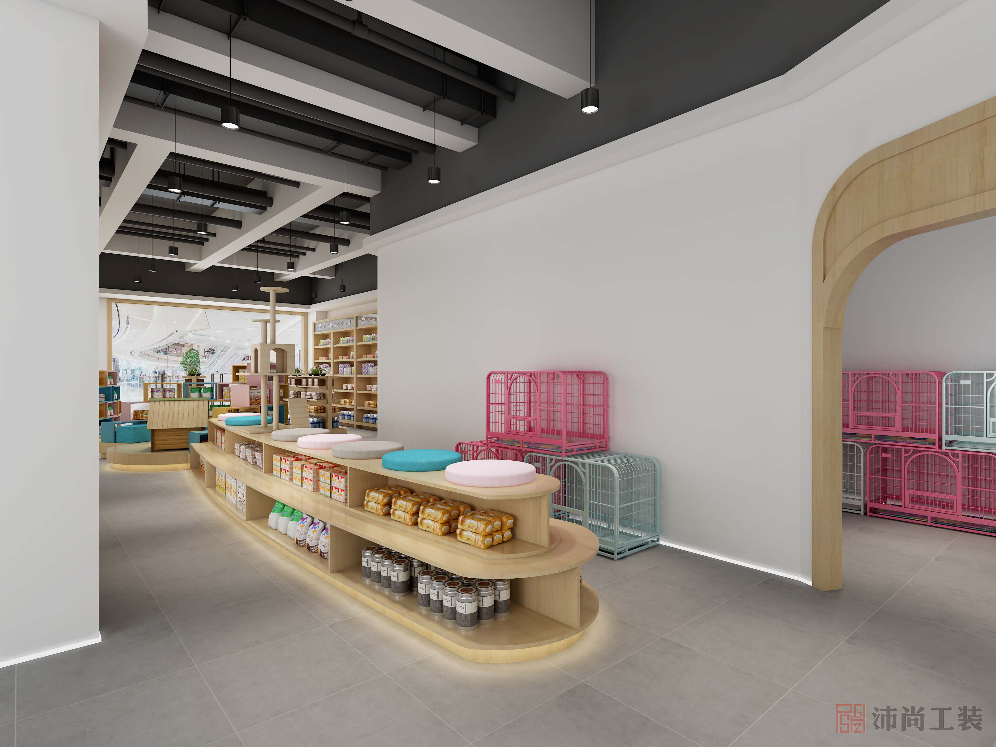 宠物店装修_宠物店的装修图片_宠物店装修效果图