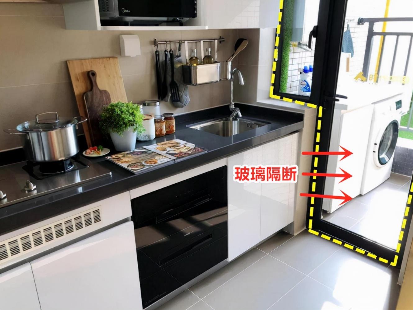 阳台改厨房装修效果图_阳台厨房装修效果图_厨房连阳台装修效果图