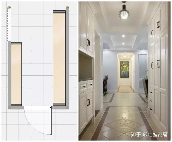 客厅玄关隔断鞋柜装修效果图_玄关隔断装修效果图_进门玄关隔断装修效果图