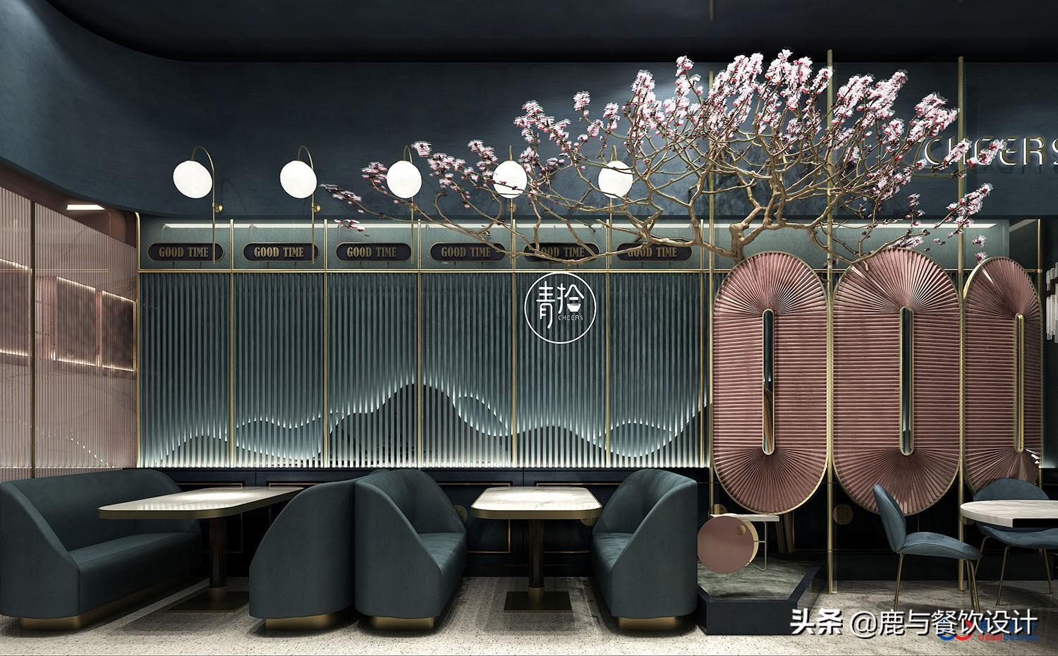 餐厅设计的时候背景墙如何进行搭配？鹿与餐饮设计