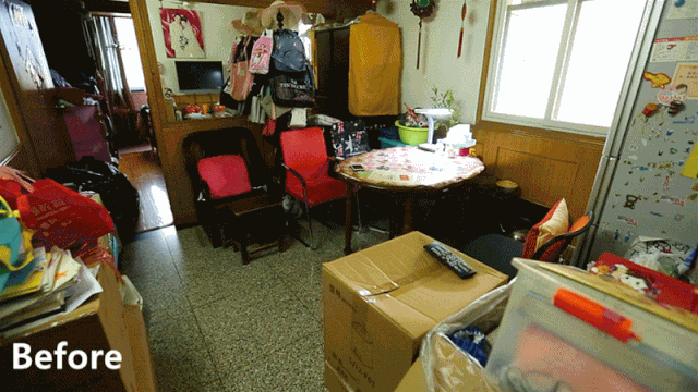 44㎡两房变三房，挖掘新空间解决三代四口居住难题
