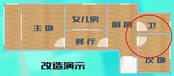 两房一厅装修效果图_小两房装修成品图_3室2厅1卫户型图装修