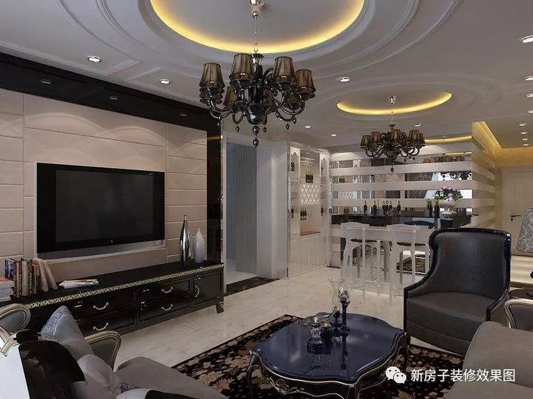 客厅天花板装修效果图_房间装修效天花板果图_客厅天花板装修效果图