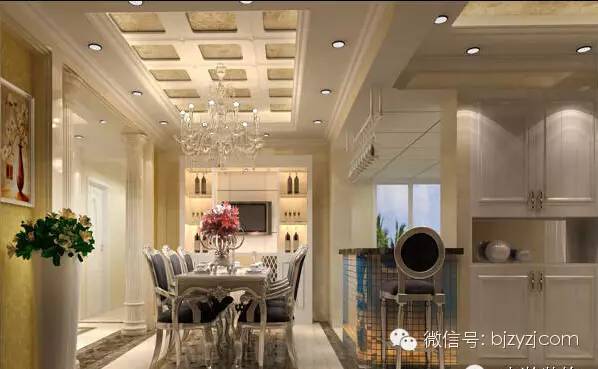 【分享】流行设计 家装餐厅吊顶效果图