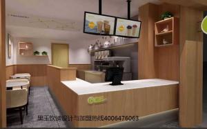 奶茶店吧台设计图,奶茶加盟店设计图,福建厦门效果图3.jpg福建厦门黑玉奶茶加盟店装修设计效果图