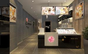 奶茶连锁店装修,奶茶店吧台装修风格,奶茶店不锈钢吧台,山东济宁太白路万达广场金街15号黑泷效果图2.jpg