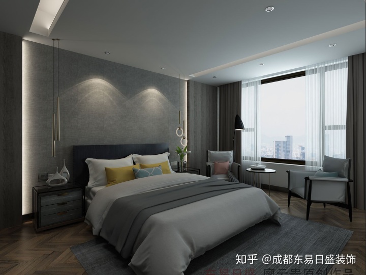 婚房装修效果图片_装修效果_红檀色木门房间装修效果