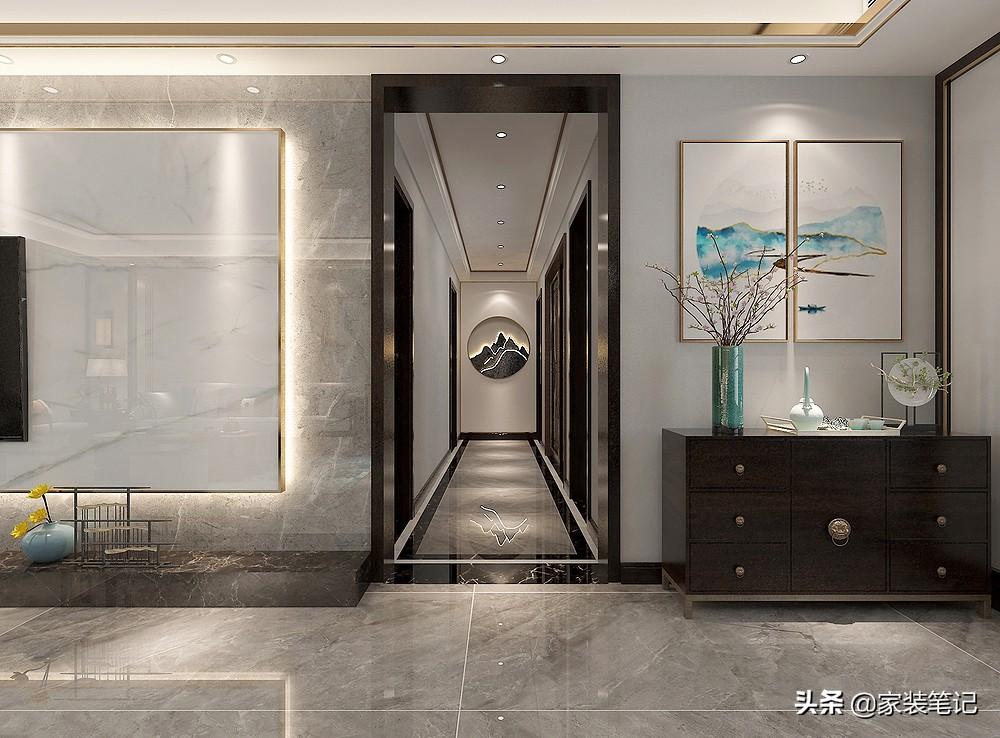 中式园林风格装修_新中式风格装修图片_中式美式混搭风格装修