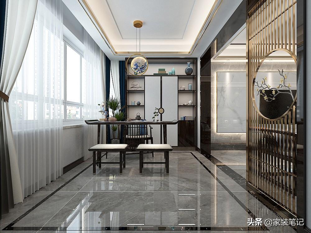 中式园林风格装修_新中式风格装修图片_中式美式混搭风格装修