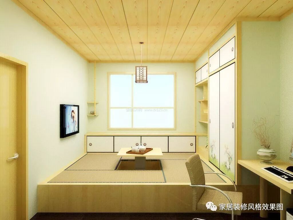 书房装修效果简约图_衣柜书桌榻榻米组合装修效果图片大全_榻榻米装修效果图