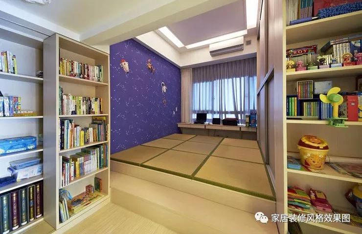 衣柜书桌榻榻米组合装修效果图片大全_榻榻米装修效果图_书房装修效果简约图