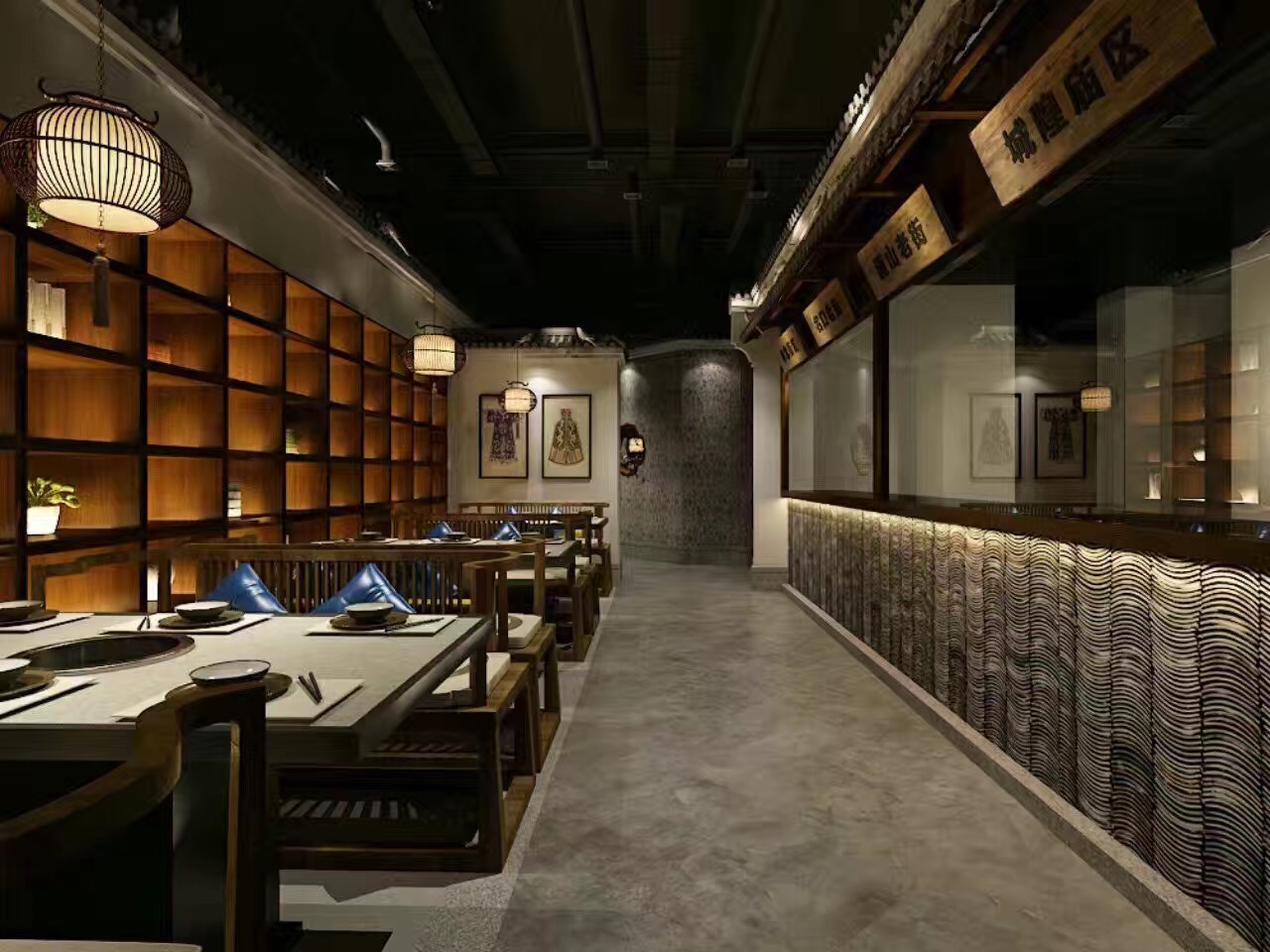 火锅店装修_珠海麻辣英雄火锅装修多久才开业_火锅烧烤一体店的装修