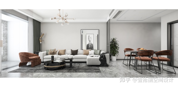 客厅现代简约风格装修效果图_现代简约装修风格_现代简约风格装修图片