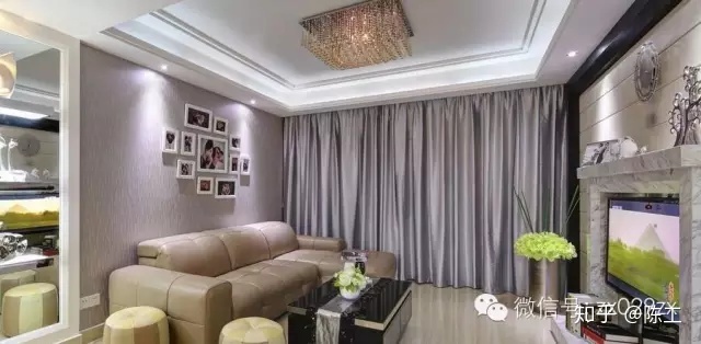 现代简约客厅吊顶效果_客厅吊顶装修效果图_客厅吊顶装修效果图片