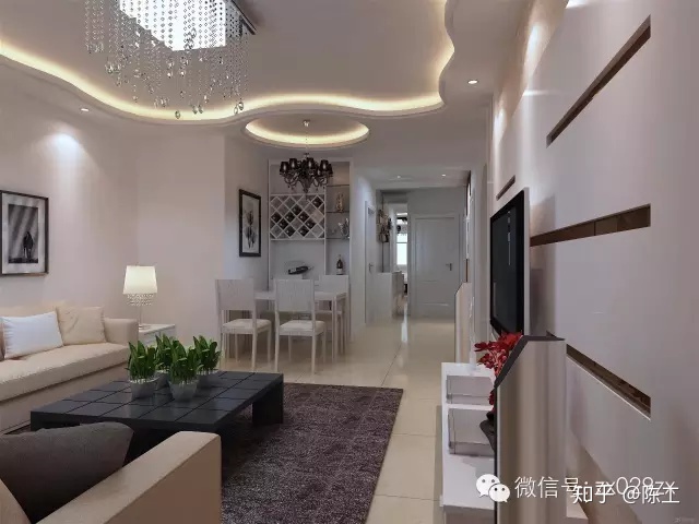 客厅吊顶装修效果图_客厅吊顶装修效果图片_现代简约客厅吊顶效果