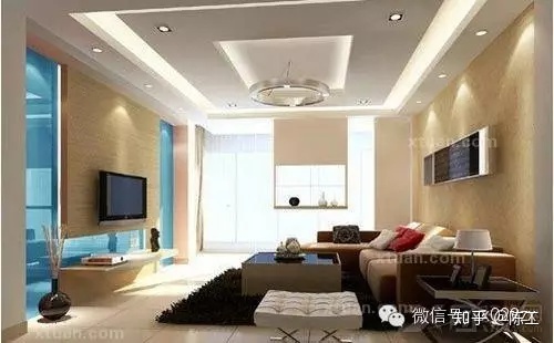 客厅吊顶装修效果图_客厅吊顶装修效果图片_现代简约客厅吊顶效果