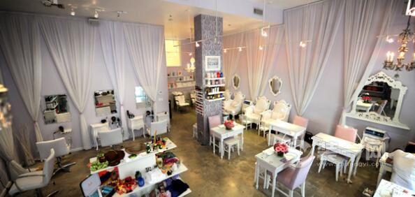 美甲美睫店装修图片20平米_美甲店装修_美甲睫毛店装修效果图