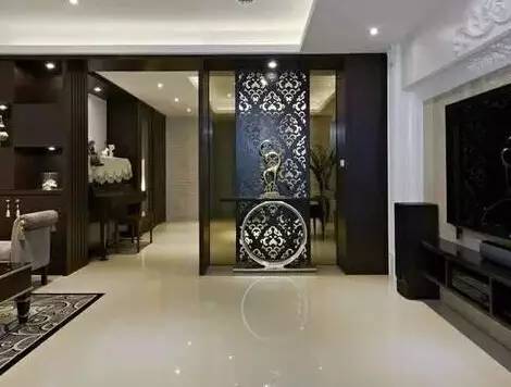 进门不能见客厅 8个进门玄关隔断装修效果图
