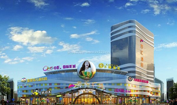 合肥商场装修客户可参考的商场装修设计效果图