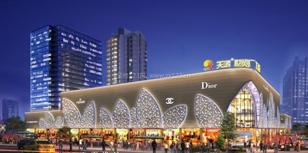 合肥商场装修客户可参考的商场装修设计效果图