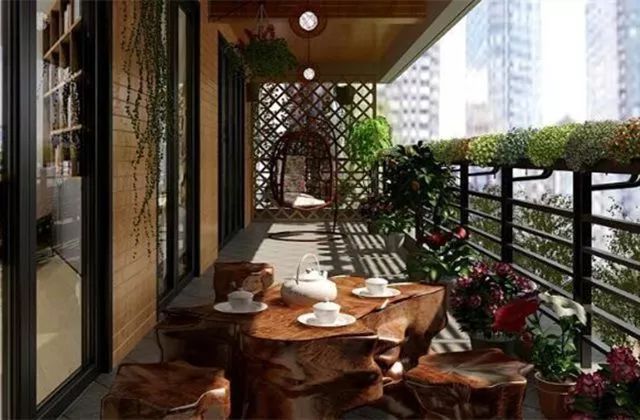 封闭阳台外观装修效果图_封闭阳台装修效果图_没封闭阳台装修效果图