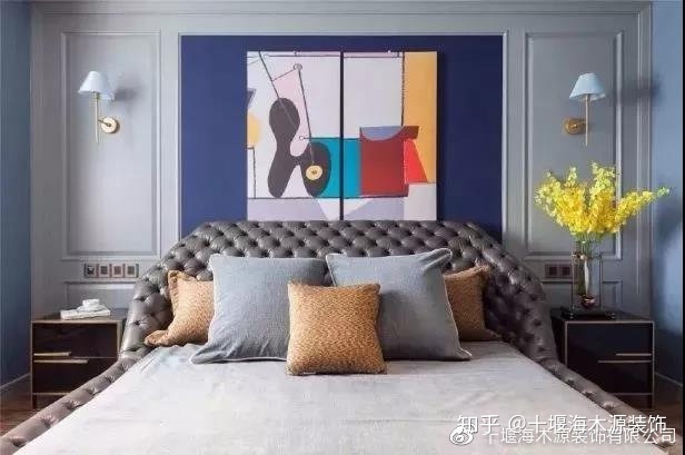 十堰装修 110平现代美式风格装修效果图
