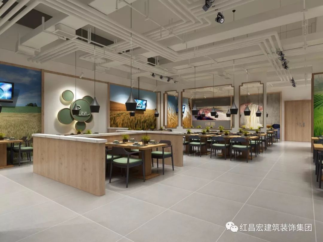 经典公装案例 | 麦道面馆