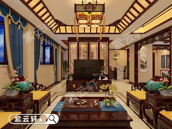 简约别墅中式装修风格展示家装文化韵味