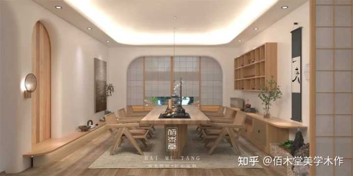 禅意风格室内设计_禅意装修风格_禅意风格茶室效果图