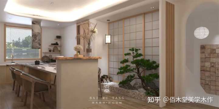 禅意风格室内设计_禅意装修风格_禅意风格茶室效果图