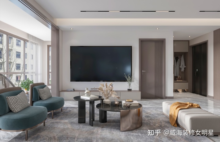 室内装修设计效果图_室内客厅装修隐蔽墙图_室内手绘效果图呢图网