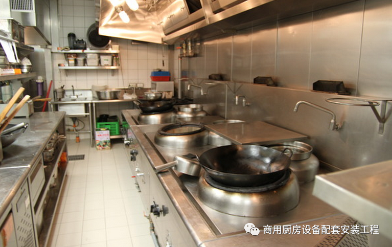 小饭店厨房设计效果图案例，饭店厨房设计平面图