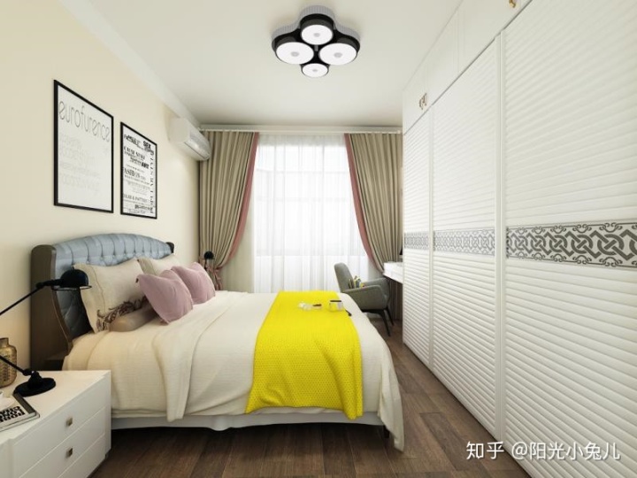 90㎡两室一厅装修样板房！婚房装修效果图！昏暗的顶楼能装这么好看？神奇